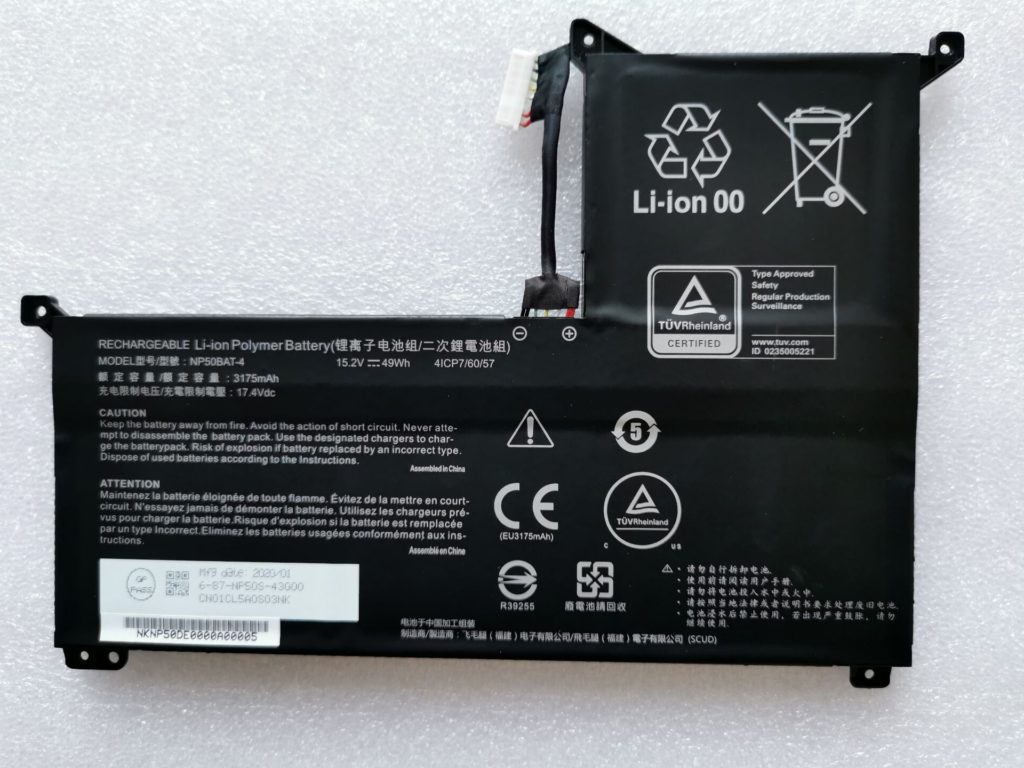 NP50BAT 4 1024x768 - Clevo NP50BAT-4 Notebook Battery Full Specifications